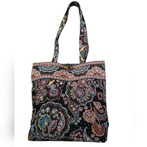 Vera Bradley Tote In Retired Kensington Paisley Pattern